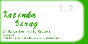 katinka virag business card