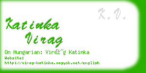 katinka virag business card